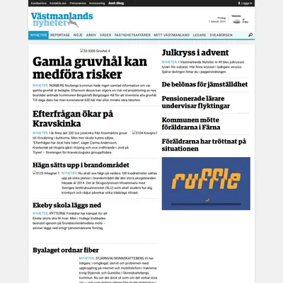 www.vastmanlandsnyheter.se startsida 2016