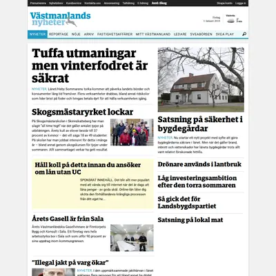 www.vastmanlandsnyheter.se startsida 2019