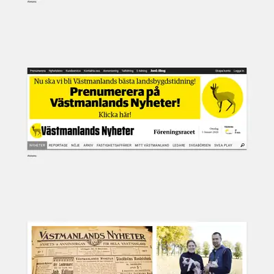 www.vastmanlandsnyheter.se startsida 2020