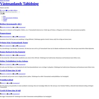 www.vastmanlandstaltidning.se startsida 2020