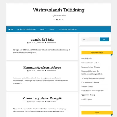www.vastmanlandstaltidning.se startsida 2026