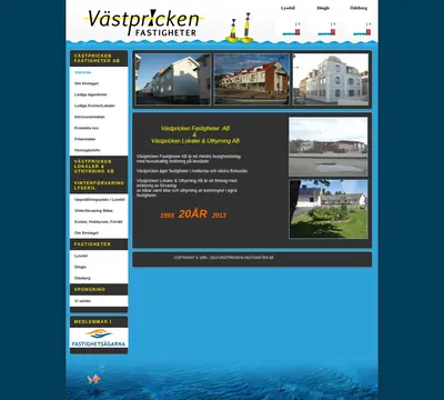 Västpricken startsida 2013
