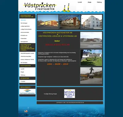 Västpricken startsida 2014