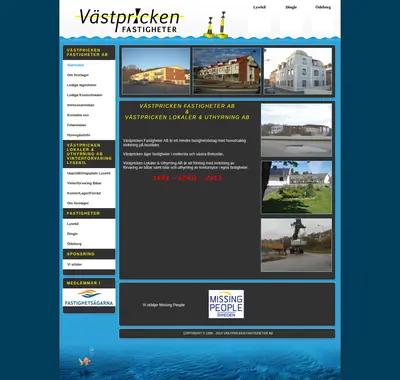 Västpricken startsida 2015