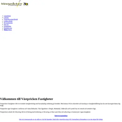 Västpricken startsida 2024
