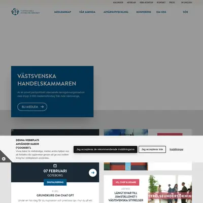 Västsvenska Industri- och Handelskammaren startsida 2024