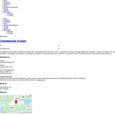 Vattenposten startsida 2020