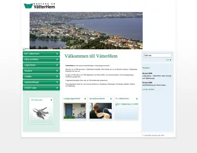 Vi i Vätterhem startsida 2009