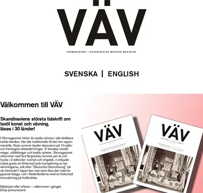 Vävmagasinet startsida 2024
