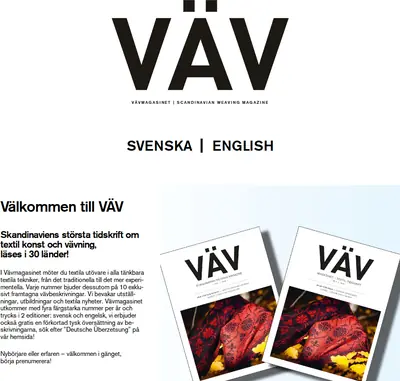Vävmagasinet startsida 2025