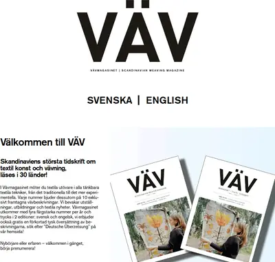 Vävmagasinet startsida 2026