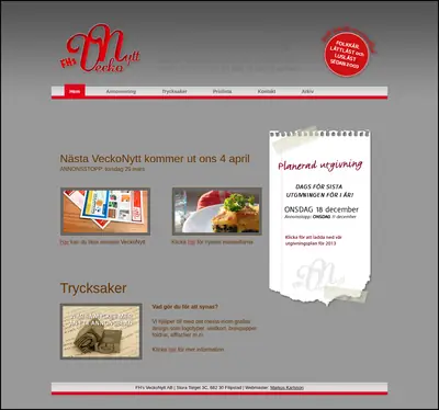 F Hs VeckoNytt startsida 2012