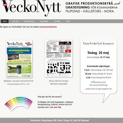 F Hs VeckoNytt startsida 2021