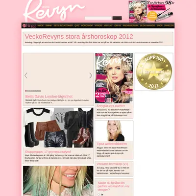veckorevyn.com startsida 2012