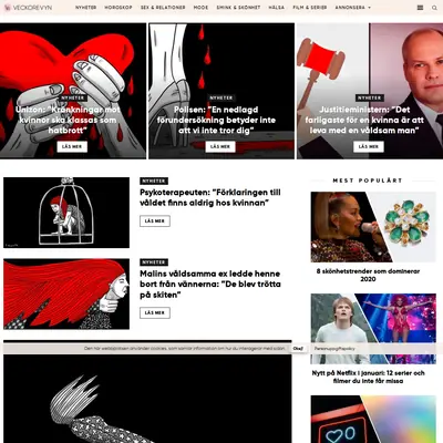 veckorevyn.com startsida 2020