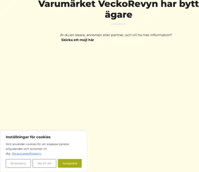 veckorevyn.com startsida 2026