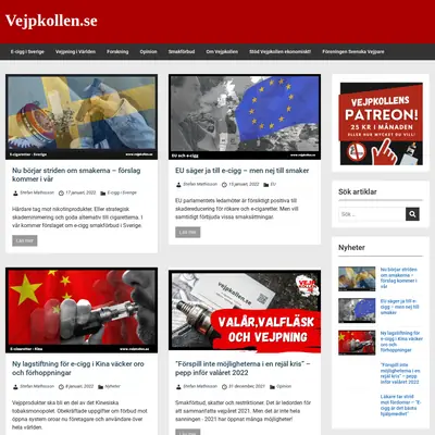 www.vejpkollen.se startsida 2022
