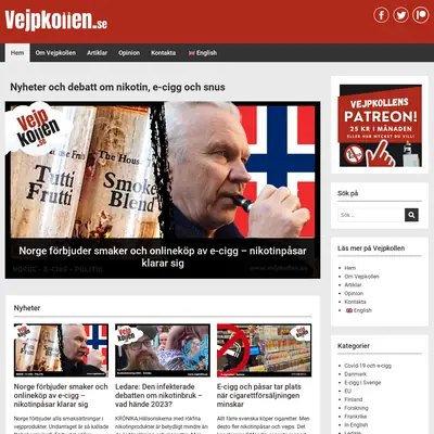 www.vejpkollen.se startsida 2024