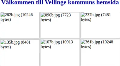 vellinge.se startsida 1999