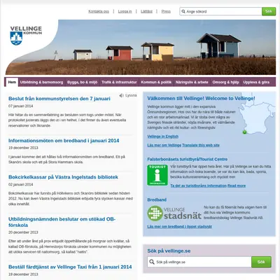 vellinge.se startsida 2014