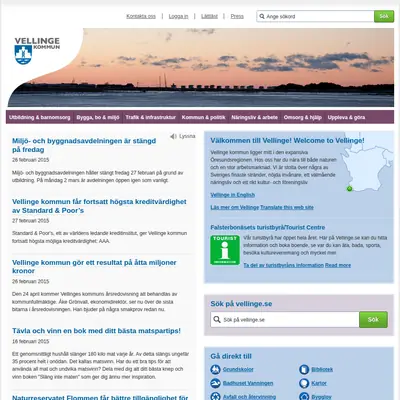 vellinge.se startsida 2015