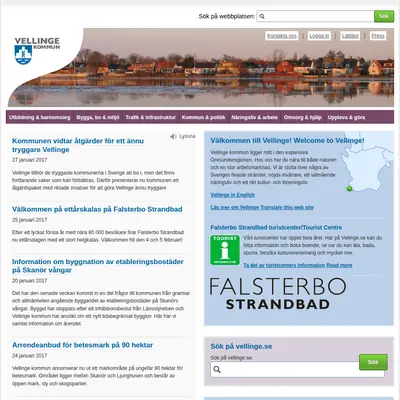 vellinge.se startsida 2017