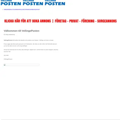 Vellinge Staffanstorps Posten startsida 2021