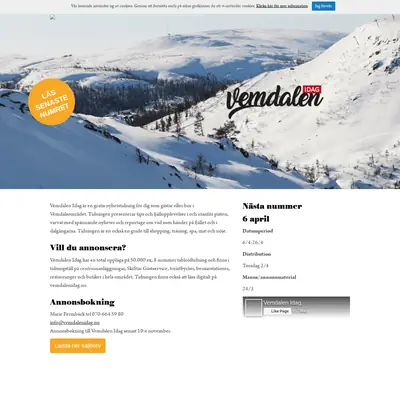 Vemdalen Idag startsida 2020