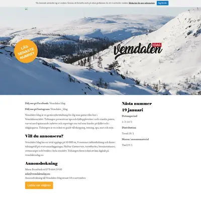 Vemdalen Idag startsida 2021
