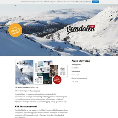 Vemdalen Idag startsida 2022