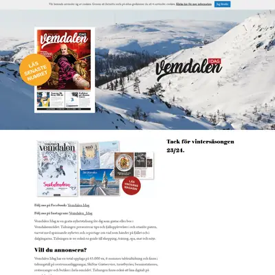 Vemdalen Idag startsida 2024