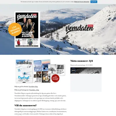 Vemdalen Idag startsida 2025