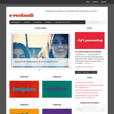 Verdandi startsida 2015
