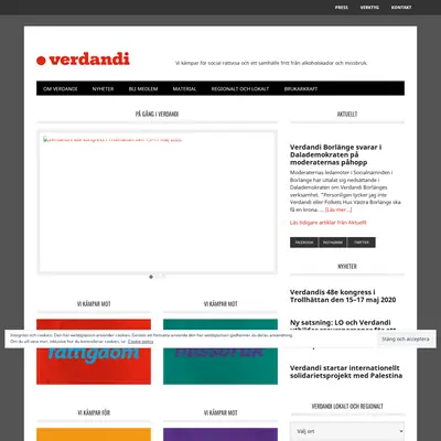 Verdandi startsida 2020