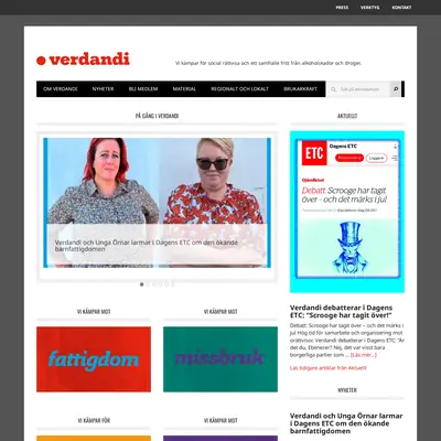 Verdandi startsida 2025