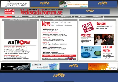 NYA VERKSTADSFORUM startsida 2012