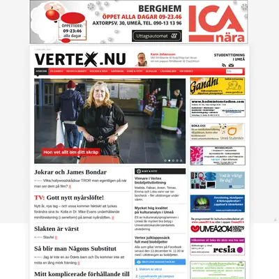 vertex.nu startsida 2014