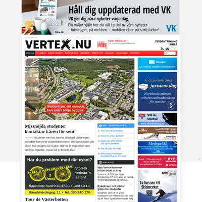 vertex.nu startsida 2015