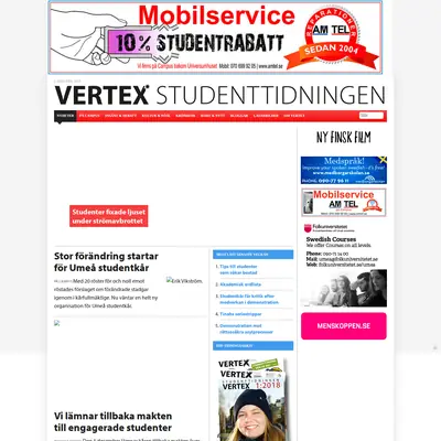 vertex.nu startsida 2019