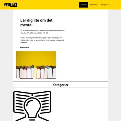 vertex.nu startsida 2023