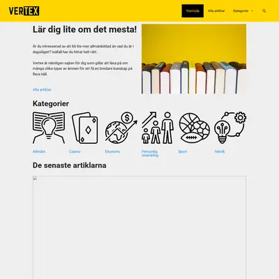 vertex.nu startsida 2025
