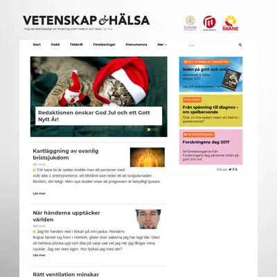 Ny Vetenskap startsida 2018