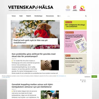Ny Vetenskap startsida 2025