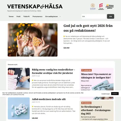 Ny Vetenskap startsida 2026
