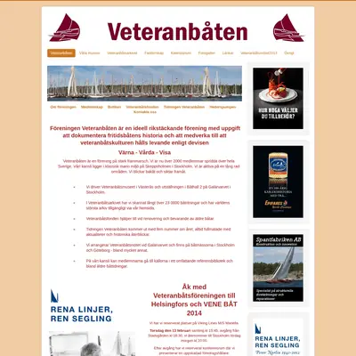 VETERANBÅTEN startsida 2014
