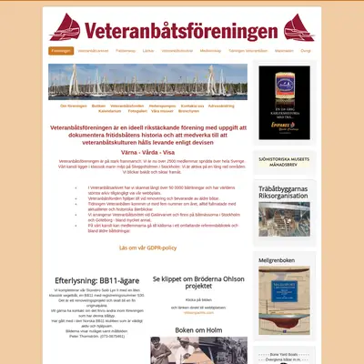 VETERANBÅTEN startsida 2020