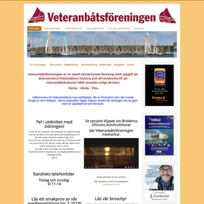 VETERANBÅTEN startsida 2021