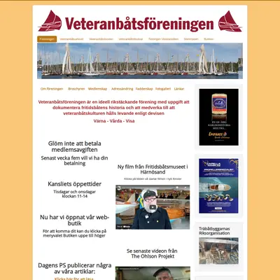 VETERANBÅTEN startsida 2022