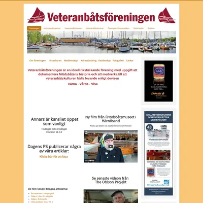 VETERANBÅTEN startsida 2023