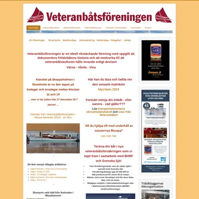 VETERANBÅTEN startsida 2025
